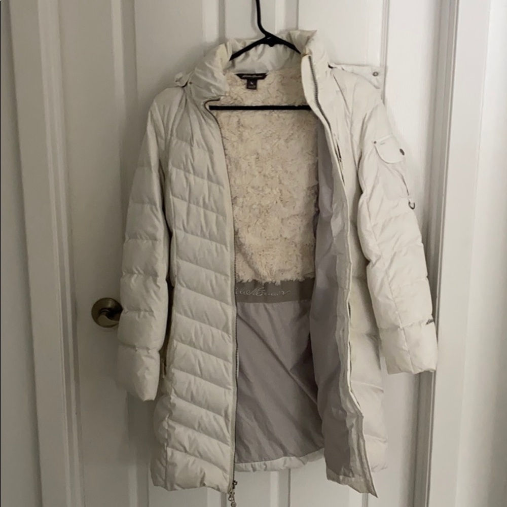 White Eddie Bauer Coat